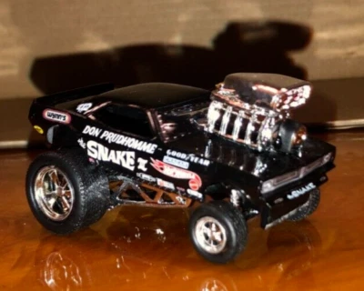 Muscle Machines Tooned Hot Wheels Don Prudhomme 1973 BLACK SNAKE III Zingers - Image 1 of 4