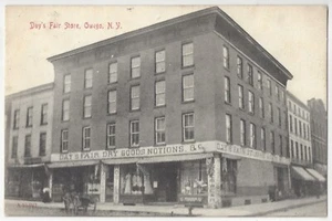 1907 Owego, New York - Dry Goods & Notions Store - Vintage Postkarte - Bild 1 von 2