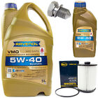 Produktbild - Motoröl Set 5W-40 6 Liter + Ölfilter SH 4091 L + Schraube für Skoda Superb II VW