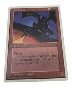 Magic The Gathering Fire Drake Summon Drake Creature Uncommon - Picture 1 of 11