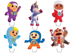 Tazza wafer commestibile tema Go Jetters cake topper in piedi o disco - Foto 1 di 5
