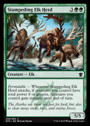 Dragons of Tarkir - Stampeding Elk Herd - Foil - Image 1 of 1