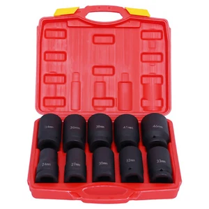 Set dadi avvitatore a percussione 1 pollice camion dadi di forza set dadi da 24 mm a 46 mm 10 pezzi DE - Foto 1 di 13