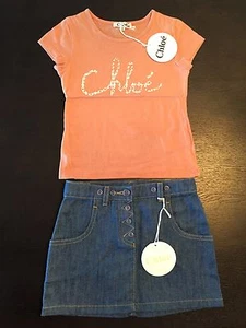 Chloe Top And Denim Skirt For Girls Size 5 Years - Picture 1 of 4