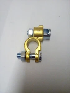 Battery Terminal Negative Brass with clamp for fixing cable . Bepco 63/1741-10 - Picture 1 of 4