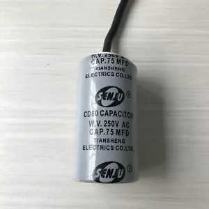 CD60 Motor Start Capacitor 75 MFD 75UF 250VAC 250V HVAC Capacitors - Picture 1 of 4