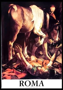 1980ca * Manifesto, Poster Arte "ROMA - Caravaggio, Conversione San Paolo" Itali - Bild 1 von 5