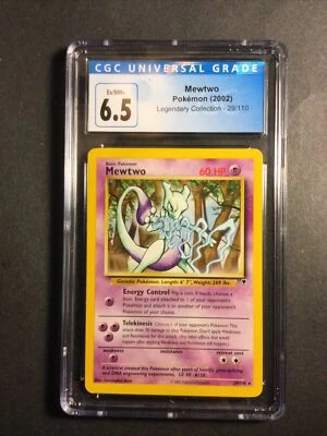 2002 Pokémon Legendary Collection Set Mewtwo 29 /110 CGC 6.5 EX/NM+ - Image 1 of 4