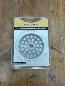 #22 Stainless Steel Grinder Plate 10mm Lincoln Outfitters sku #31200055 - Picture 1 of 1