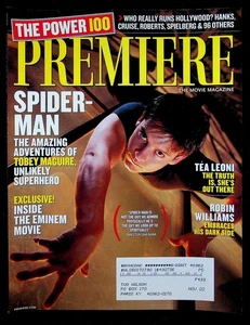 Premiere Movie Magazine MAY 2002 Tobey Maguire, Tea Leoni, Robin Williams - Picture 1 of 4