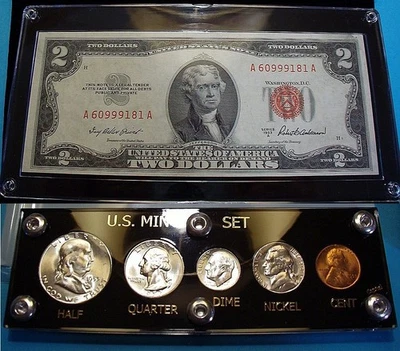 Conjunto de monedas y monedas de plata de Estados Unidos 1953 S como nuevo colección brillante sin circular Foto 1 de 4