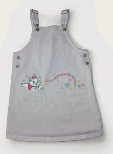 Vintage Rare Disney Catalog Aristocats Pink Jumper Girls Denim Dress 100% Cotton - Picture 1 of 13