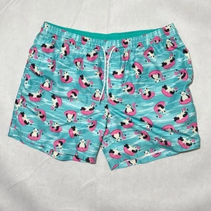 Costume da bagno galleggiante No Boundaries Panda fenicottero foderato pantaloncino uomo 2XL 44-46 - Foto 1 di 3