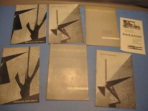 6 Hefte Berlin Deutsche Oper Spielzeit 1963/64/62 Künstler,Bühne,Schauspiel - Bild 1 von 4
