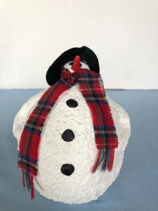 6.5" Height Fat Foam-Like Roly Poly Snowman #G10 - Picture 1 of 4