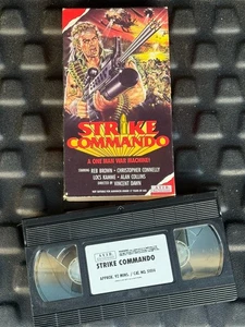 Strike Commando VHS Tape AVID Home Entertainment 1987 Variety Film Approx 92mins - Picture 1 of 7