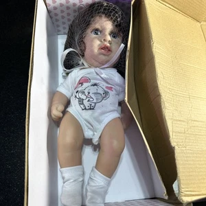 Reborn Dolls - Custom, Vintage? opened box to take pictures. Brunett. Rare - Picture 1 of 9