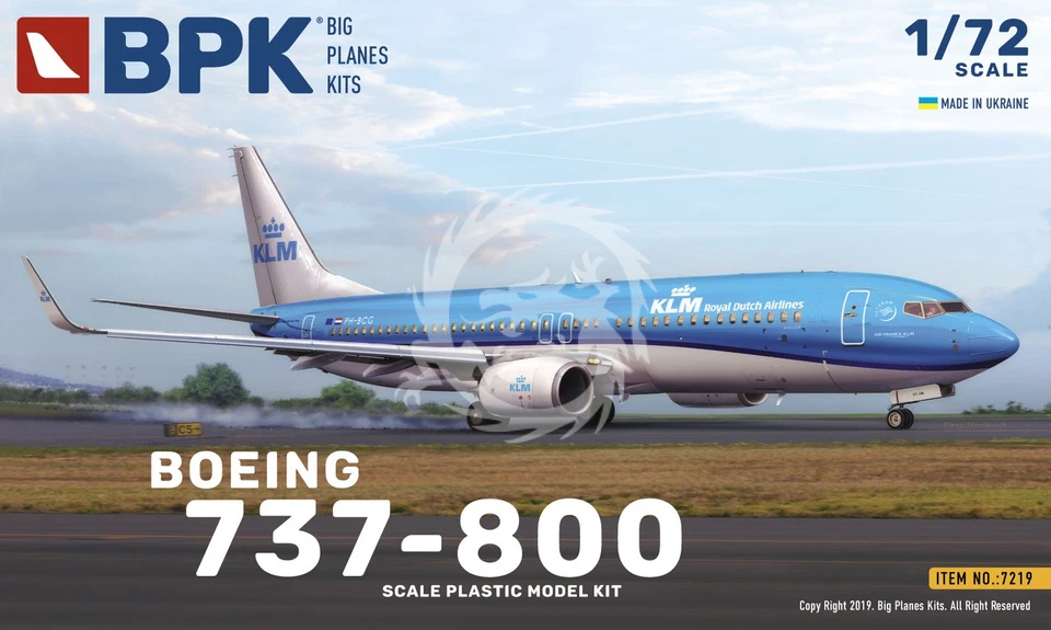 Boeing 737-800 BPK 7219 skala 1/72 - Immagine 1 di 1