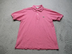 Camisa Polo Lacoste Para Hombre Rosa Mediana Calce Clásico Piqué Algodón Bordado Cocodrilo - Imagen 1 de 12