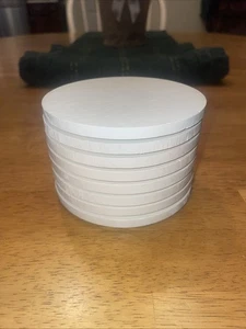 Juego de 8 posavasos de madera CREMA nuevos  - Imagen 1 de 2