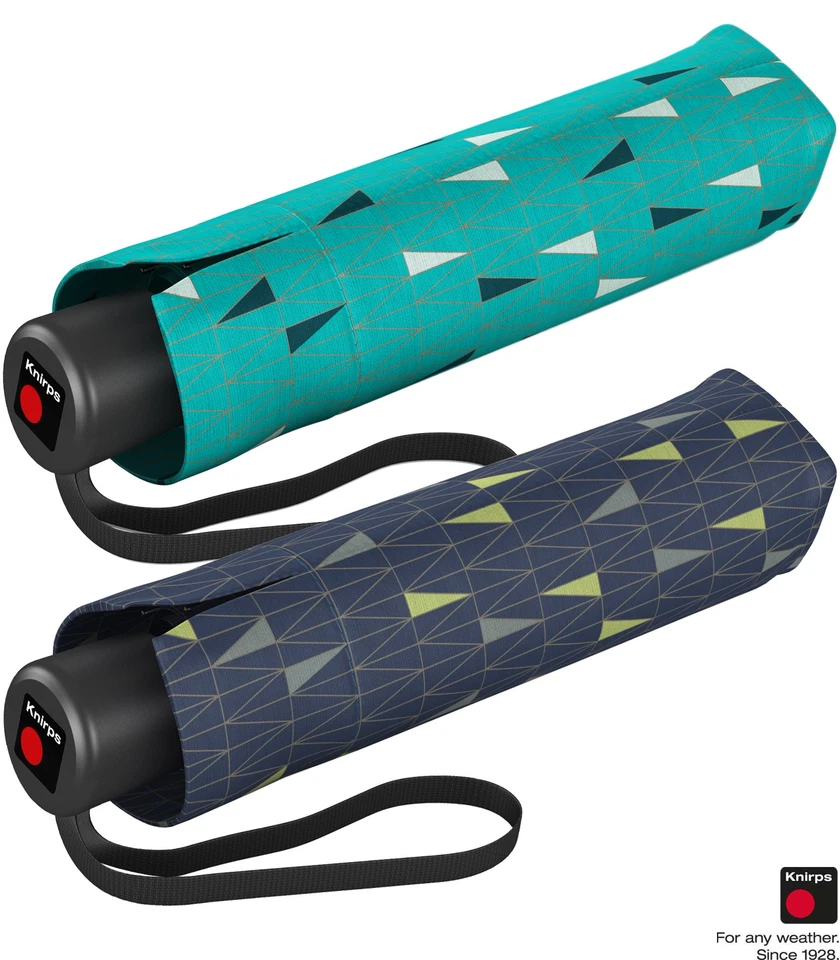 Knirps Regenschirm Damen Taschenschirm A.050 klein leicht stabil Dreiecke enjoy