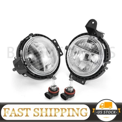 For 2007-2015 Mini Cooper Fog Lights Clear Lens Pair Left & Right 63172751295 Foto 1 de 4