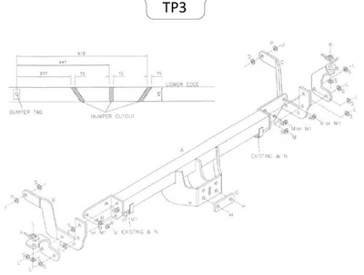 Towtrust Fixed Flange Automotive Towbar For Fiat Ducato Van 2006-Onwards - Image 1 of 4