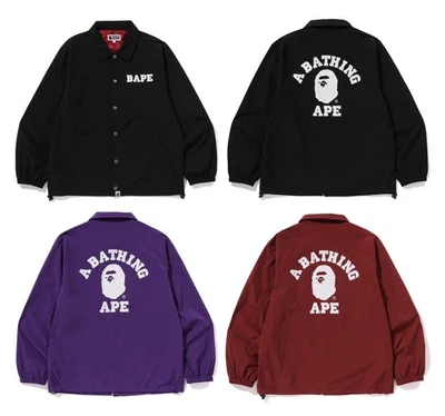 A BATHING APE Men's COLLEGE COACH JACKET 1L80140008 b - Image 1 of 4