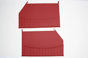PORSCHE 356 1958 - 1965 CABRIOLET OR COUPE T2, T5,T6, C DOOR PANELS - RED VINYL - Picture 1 of 1