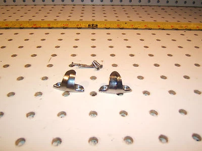 Jaguar XJ6 Series 1 B pillars L & R side chrome metal OE 1 set of 2 Hook &Screws - Image 1 of 4