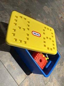 Lote de 30 bloques de gofres Little Tikes Wee Plus contenedor de bañera de almacenamiento resistente - Imagen 1 de 13