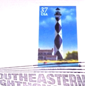 Southeastern Lighthouses - Cape Lookout - 22kt Gold Replica Stamps - SEE BELOW - Picture 1 of 4