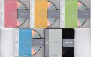 Set of 5 TDK Fine 3rd series 80 min Minidiscs w/cases quick ship from USA - Picture 1 of 7