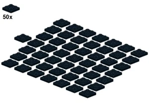 LEGO® - Plates - Black - 3022-04 - 2x2 (50 ud.) - Placa - Negro - Imagen 1 de 1
