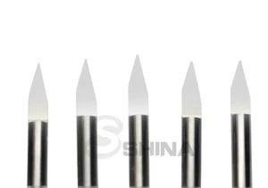 5 punte per incisione in carburo di tungsteno 6 mm 90 gradi 0,2 mm strumento router CNC - Foto 1 di 8