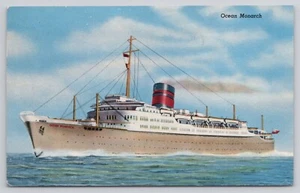AK Furness Bermuda Line Ocean Monach Kreuzfahrtschiff 1957 - Bild 1 von 2