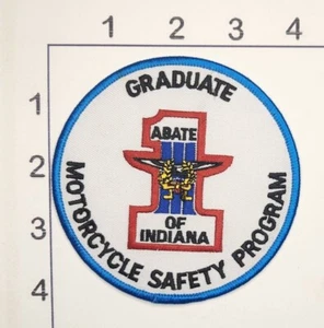 Indiana Motorcycle Safety Graduate Patch Vintage Sew On Uniform Cosplay - Picture 1 of 1