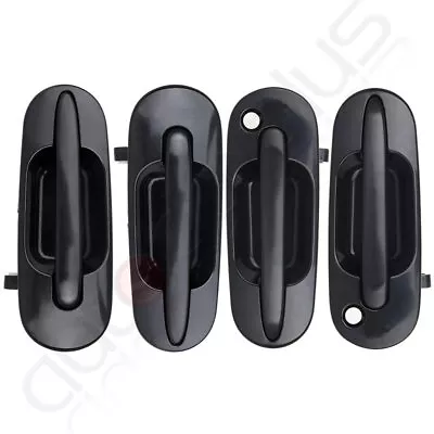 Juego de 4 manijas exteriores delanteras y traseras negras para Honda CR-V CRV 97-01 Foto 1 de 4