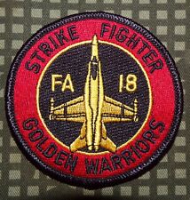 US Navy VFA-87 Strike Fighter Squadron Golden Warriors Color Patch