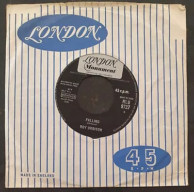 ROY ORBISON - Falling/Distant Drums - London - HLU 9727 - VG - Image 1 of 2