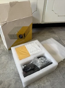 LED Mini Portable Projector 1080P Yellow/White - Picture 1 of 7