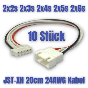 2x2s, 2x3s, 2x4s, 2x5s, 2x6s  Balancer Verlängerung Ladekabel Set JST-XH XH 20cm - Bild 1 von 16