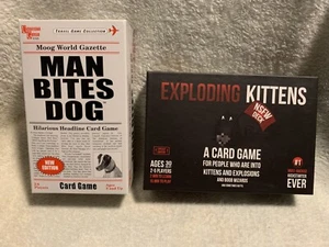 Man Bites Dog & Exploding Kittens NSFW Deck - x2 Card Games - Picture 1 of 4