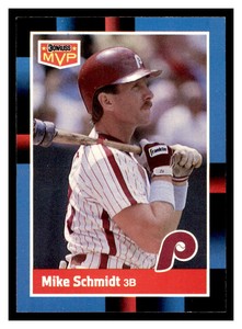 1988 Donruss Bonus MVP's #BC-4a MIKE SCHMIDT Philadelphia Phillies ~B6FF