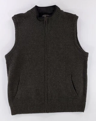 Pendleton 100% Shetland Wool Full Zip Sweater Vest Green Mens L - Image 1 of 4