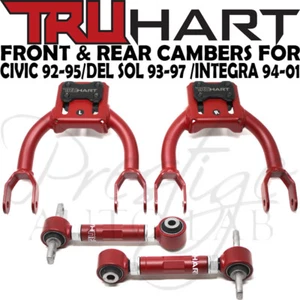 Combo kit de cámara trasera delantera ajustable Truhart para 92-95 Civic EG 94-01 Integra - Imagen 1 de 12