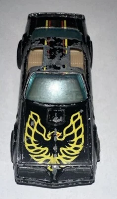 Hot Wheels Hot Bird Trans Am 1977 Black Gold Rims Blackwall - Made In Hong Kong - Image 1 of 4