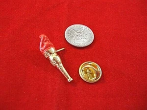 Antorcha atleta antorcha equipo olímpico 2004 vintage con anillos deportivos solapa dorada o prendedor de sombrero - Imagen 1 de 4
