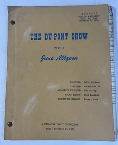 The DuPont Show with June Allyson ¡Guión de TV Original 1960!!! - Imagen 1 de 5