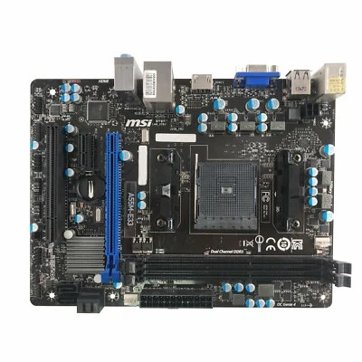 For MSI A55M-E33 Motherboard Socket FM2/FM2+ DDR3 VGA+HDMI Micro ATX Mainboard - Image 1 of 4